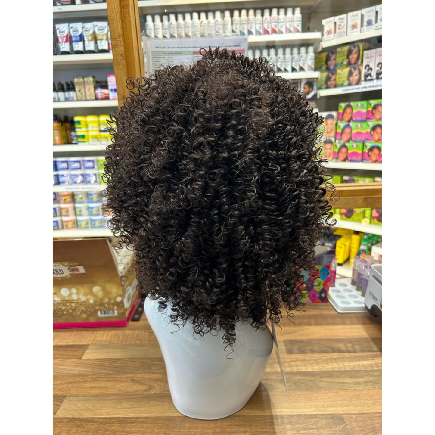 Cookie - 14" Curly Synthetic Wig - Brown
