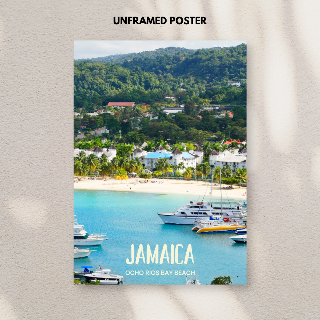 Jamaica - Ocho Rios Bay Beach Poster Print