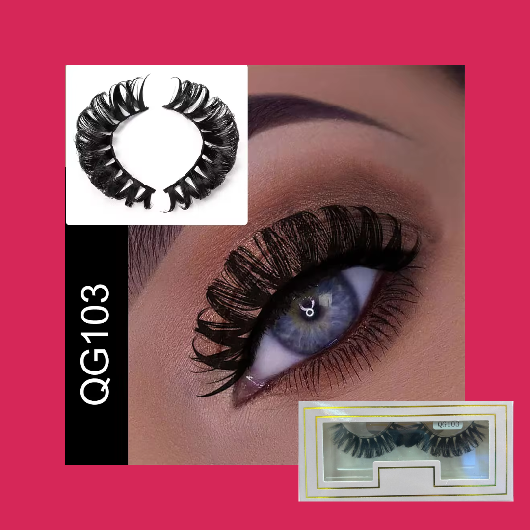 Curl Fluffy Faux Mink Russian Strip Eyelashes