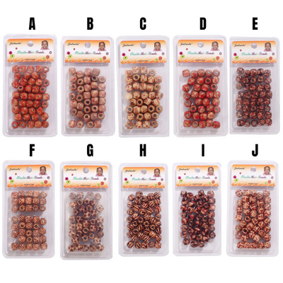 Wood Hair Beads - Braid Accessories