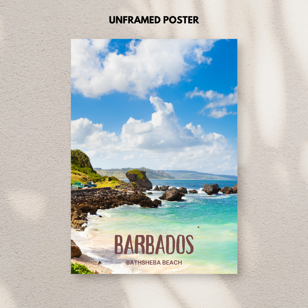 Barbados - Bathsheba Beach Poster Print