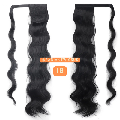 Body Wave Wrap Around Synthetic Ponytail - 24"