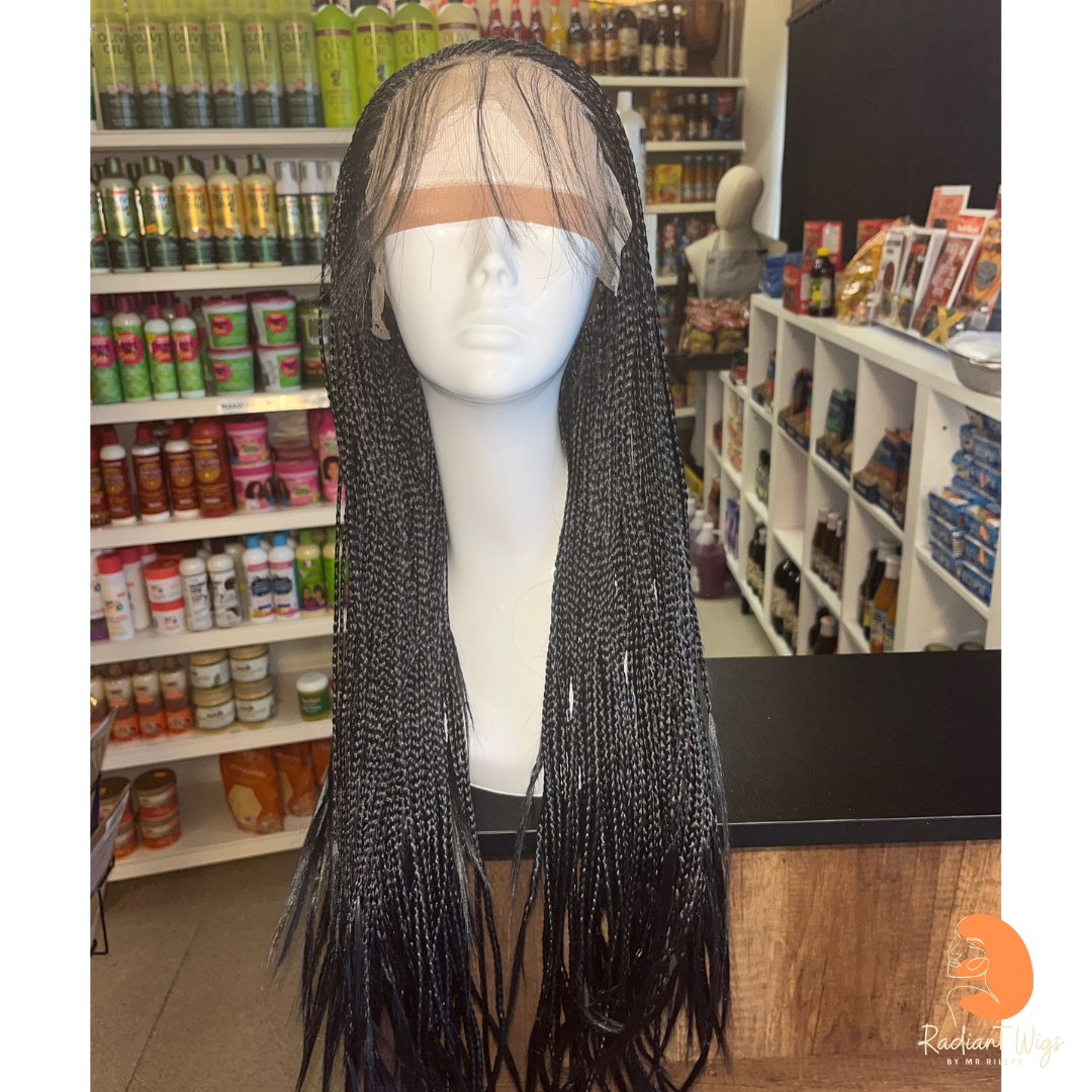 Misha 1 - 27" Braid Synthetic 13*4 Lace Wig - Black