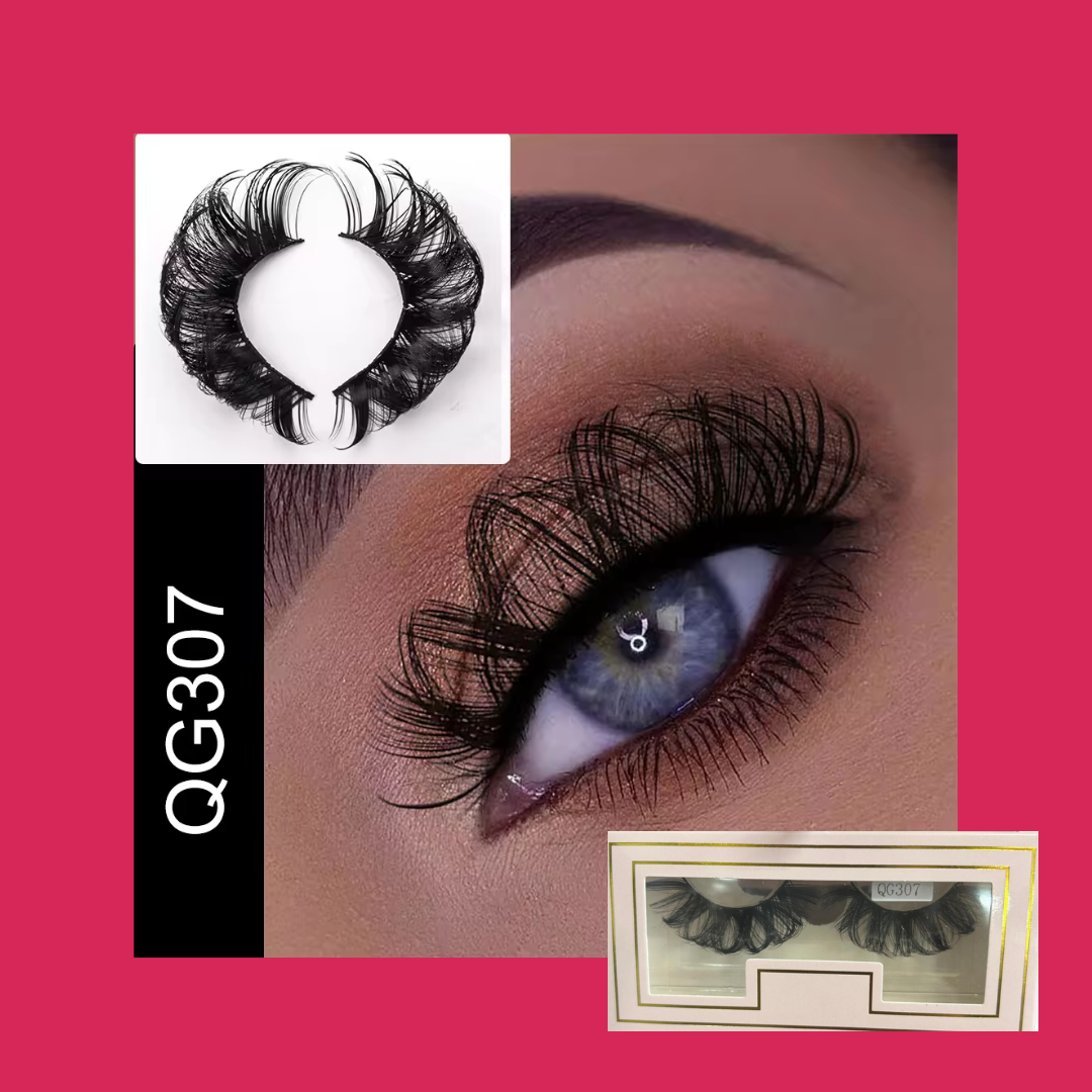 Curl Fluffy Faux Mink Russian Strip Eyelashes