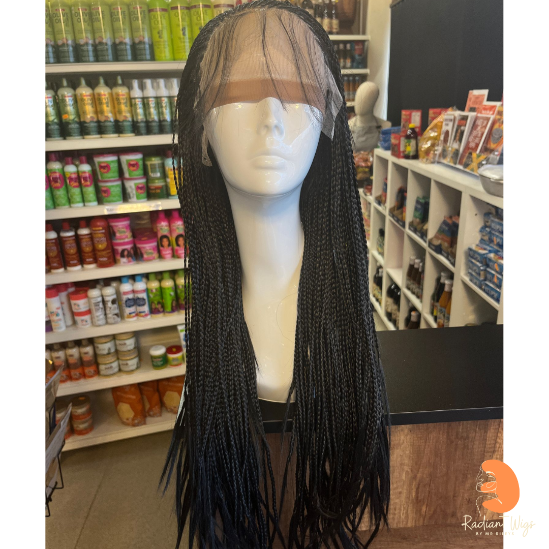 Misha 1 - 27" Braid Synthetic 13*4 Lace Wig - Black