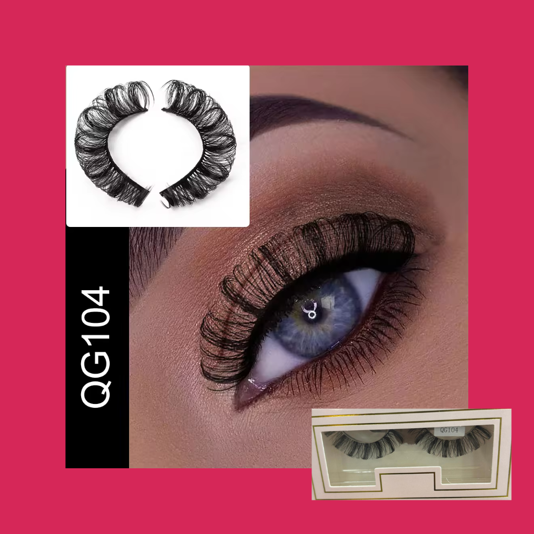 Curl Fluffy Faux Mink Russian Strip Eyelashes