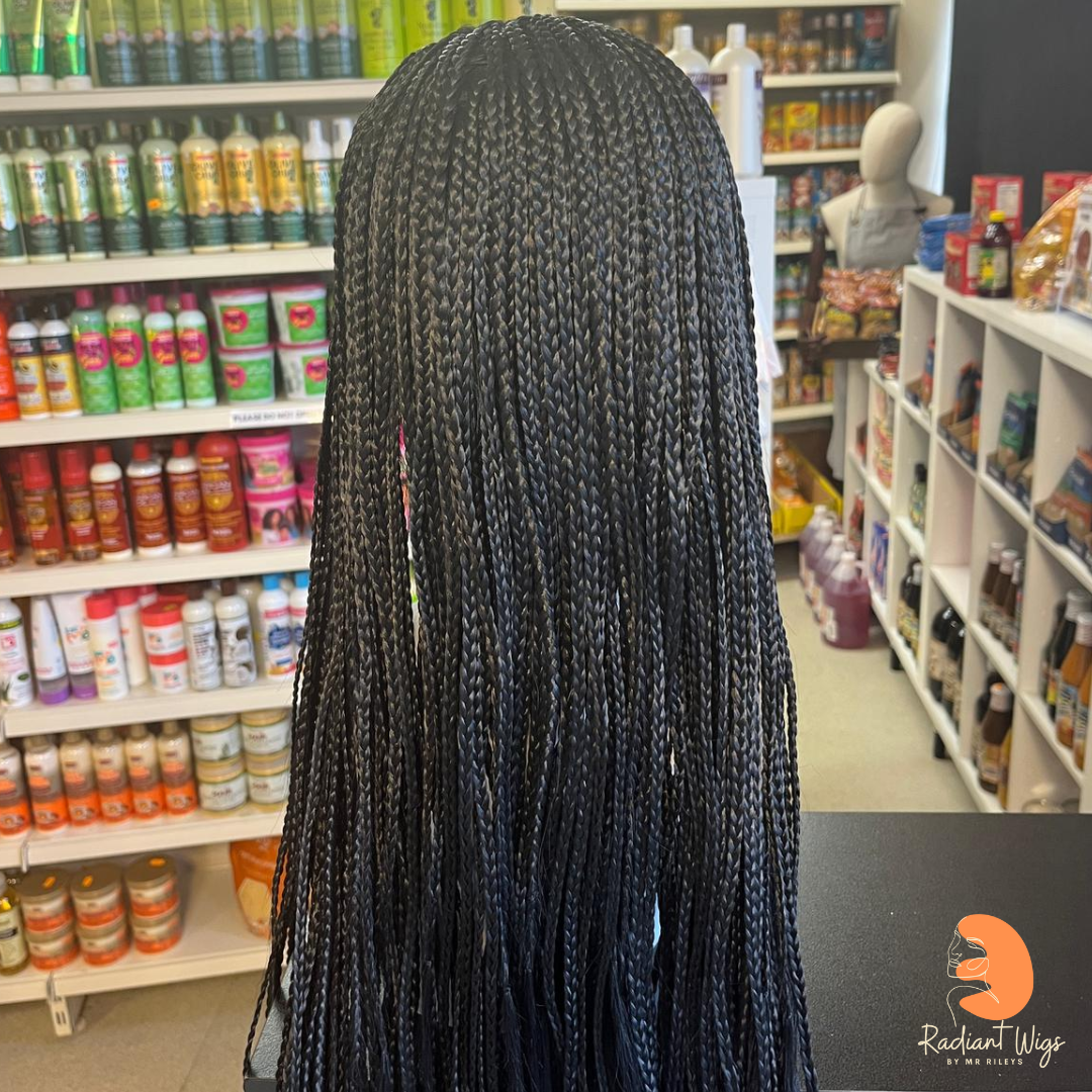 Misha 1 - 27" Braid Synthetic 13*4 Lace Wig - Black