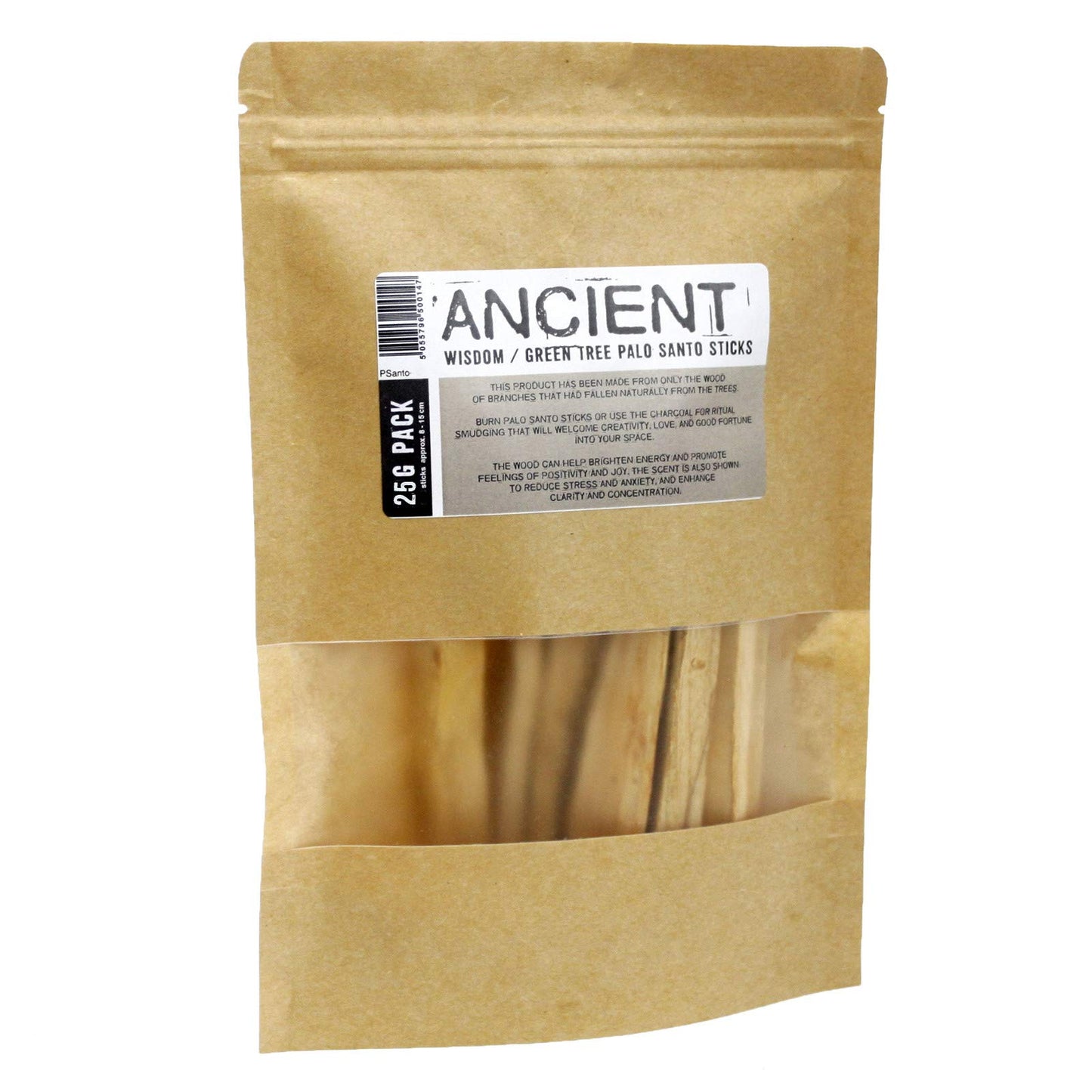 Ancient Wisdom Green Tree Palo Santo Sticks 25g (3-5 Sticks - 8-15cm approx)