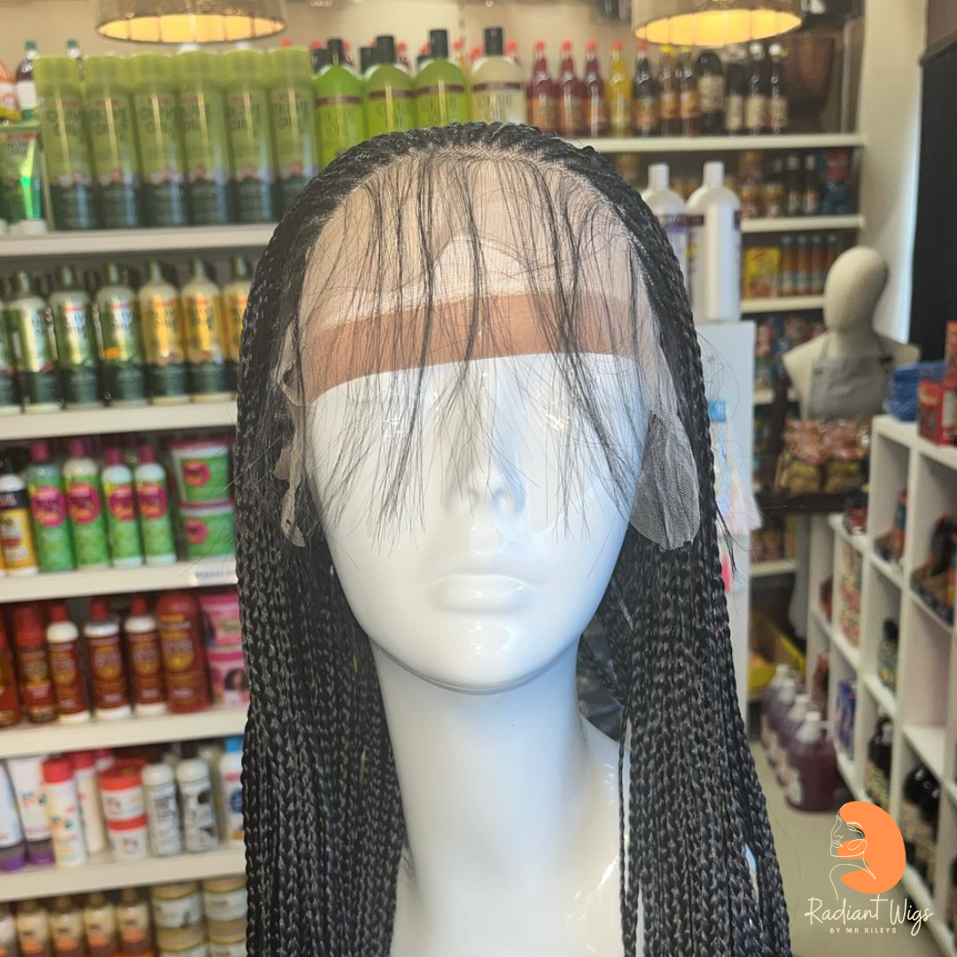 Misha 1 - 27" Braid Synthetic 13*4 Lace Wig - Black