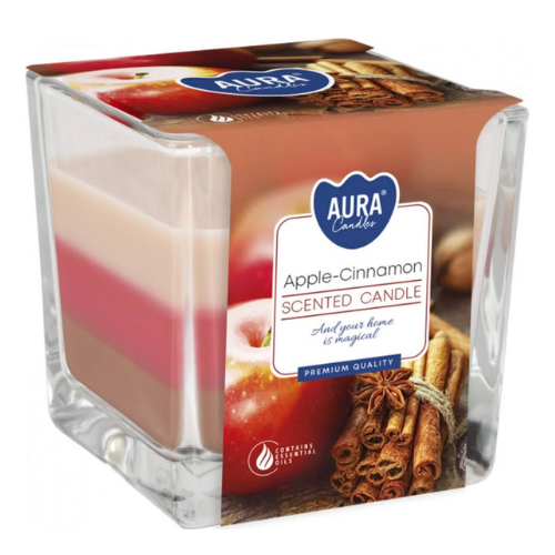 Aura Candles - Apple Cinnamon Scented Candle 170g