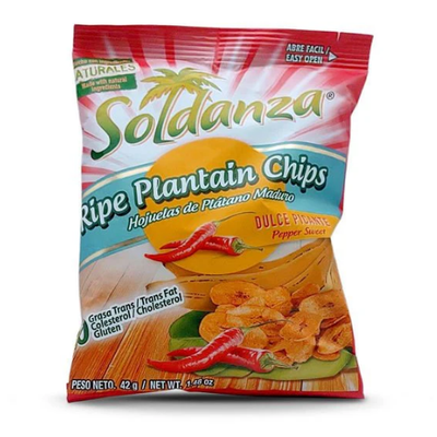 Soldanza Maduritos Plantain Chips - Sweet Pepper 71g