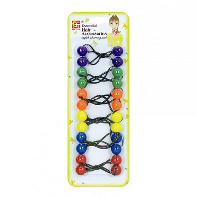 BT: Ponytail Holders - Purple, Green, Orange, Yellow #07114