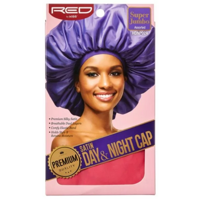 Red By Kiss: Satin Day & Night Cap - Assorted Jumbo HDNP02A