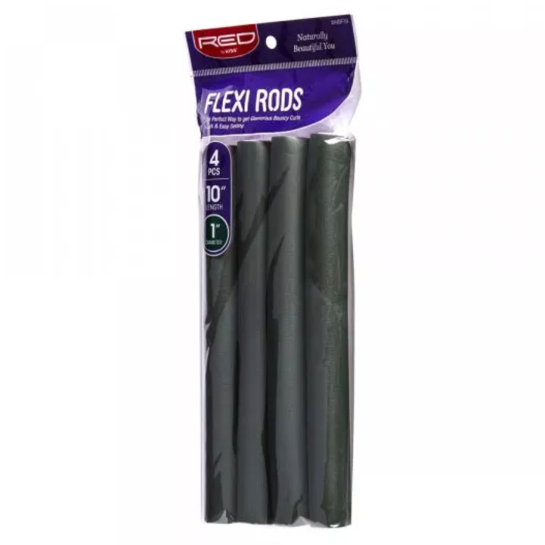 Red by Kiss Flexi Rods (Green) 10" - 4pcs (HRF19)