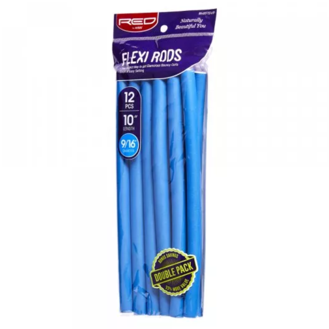 Red by Kiss Flexi Rods (Blue) 10" - 12pcs (HRF15VP)