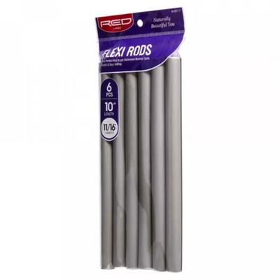 Red by Kiss Flexi Rods (Grey) 10" - 6pcs (HRF17)