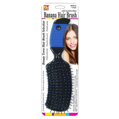 BT Banana Hairbrush (Assorted Colours) #09512