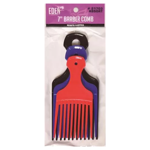 Eden Plastic Hair Pik 3pcs (Assorted) #21703