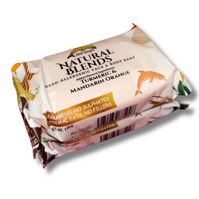 Fine Soaps - Natural Blends - Turmeric & Mandarin Orange Soap Bar 115g