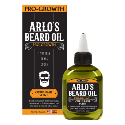 Arlo's Pro Growth Beard Oil - Citrus Basil Scent 75ml