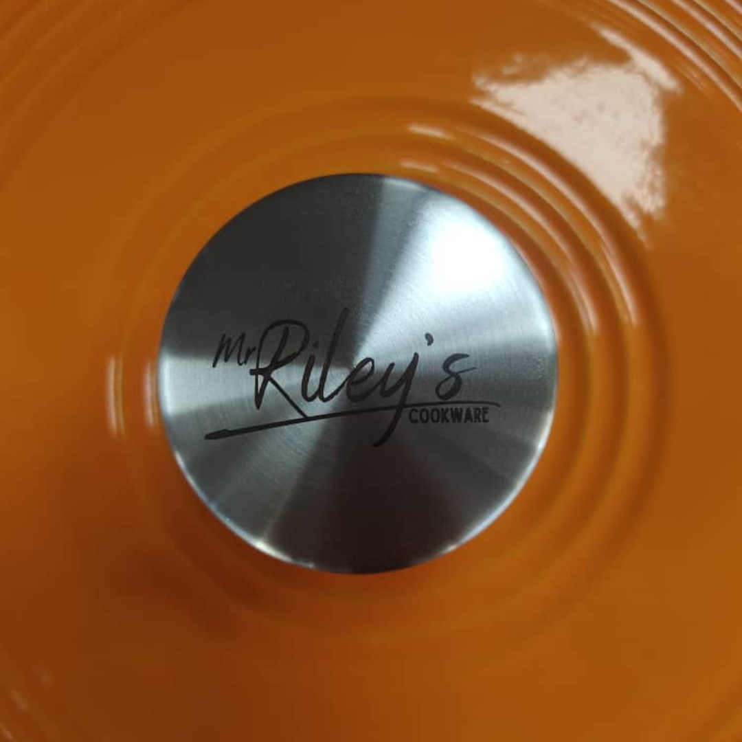 Enamelled Cast Iron Dutch Oven 28cm/5.8 Litres - Orange
