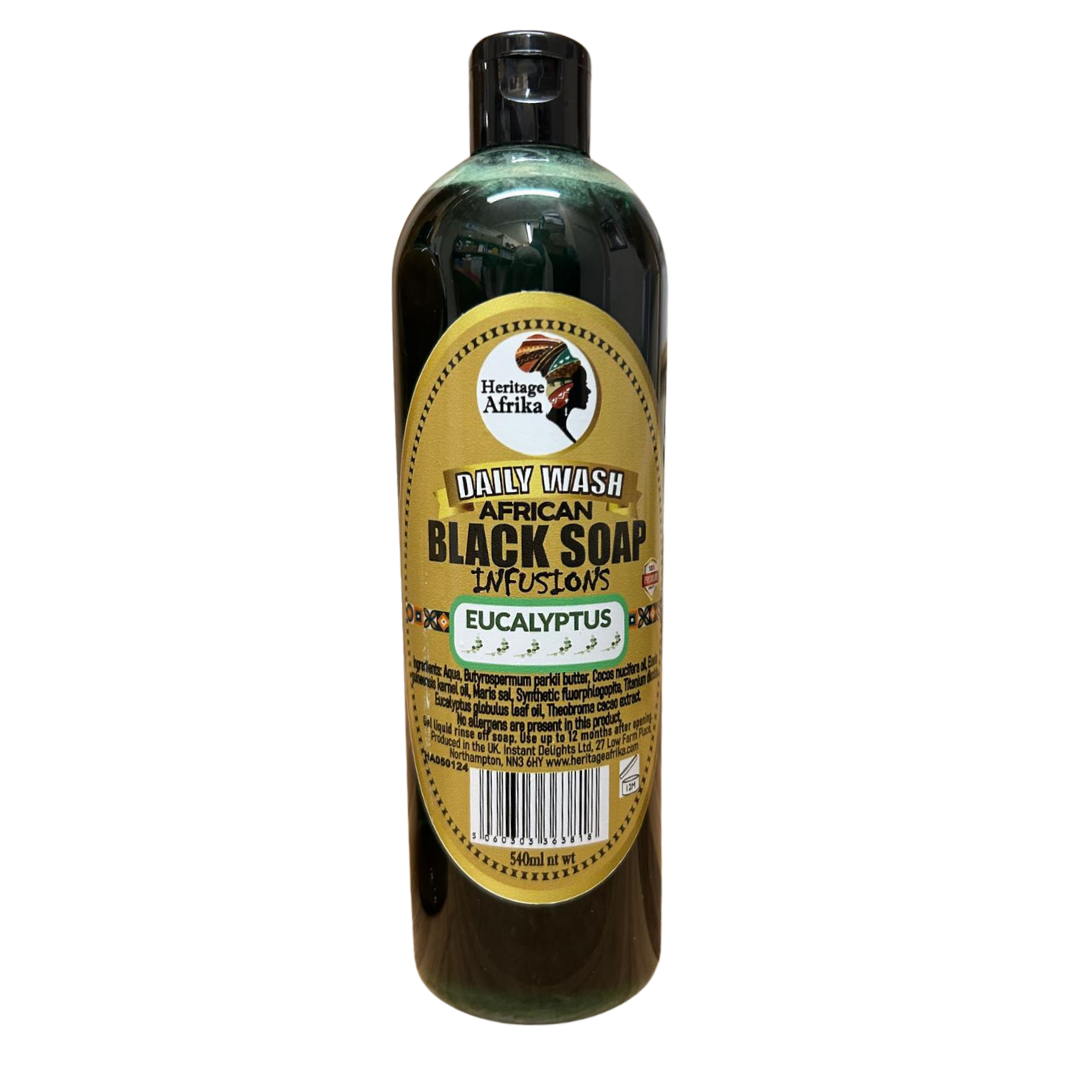 Heritage Afrika - Daily Wash African Black Soap Infusions 540ml