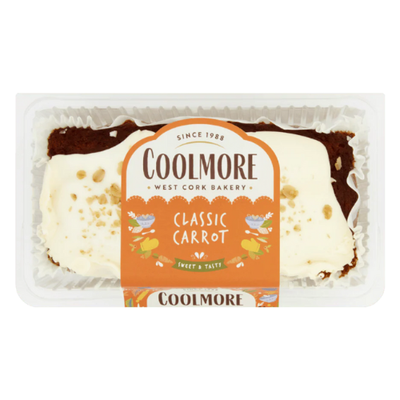 Coolmore Classic Carrot Cake 400g moist spiced cake with cream cheese frosting