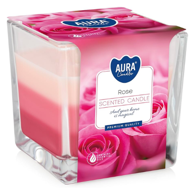 Aura Candles - Rose Scented Candle 170g