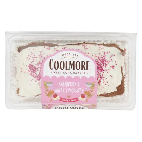 Coolmore Raspberry and White Chocolate Cake 380g