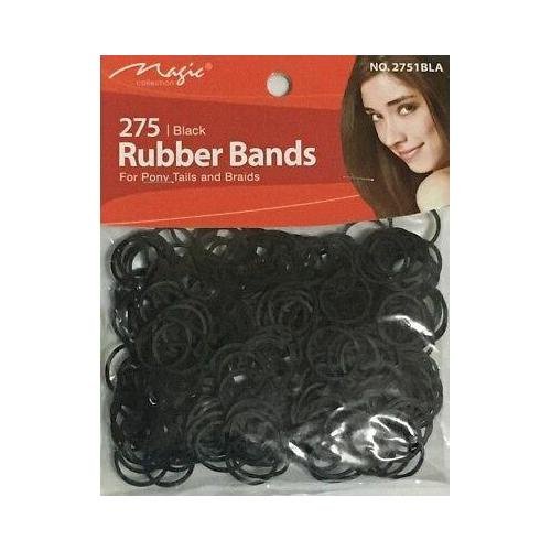 Magic Collection 275 Black Rubber Bands