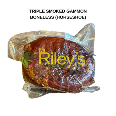 Triple Smoked Gammon (Ham) - BONELESS (HORSESHOE)