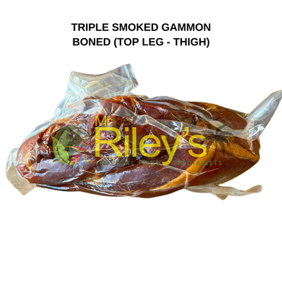 Triple Smoked Gammon (Ham) - BONED (THIGH - TOP LEG)