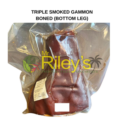 Triple Smoked Gammon (Ham) - BONED (BOTTOM LEG)