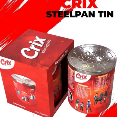 Limited Edition Crix Steelpan Tin - 768g (8 x 96g)