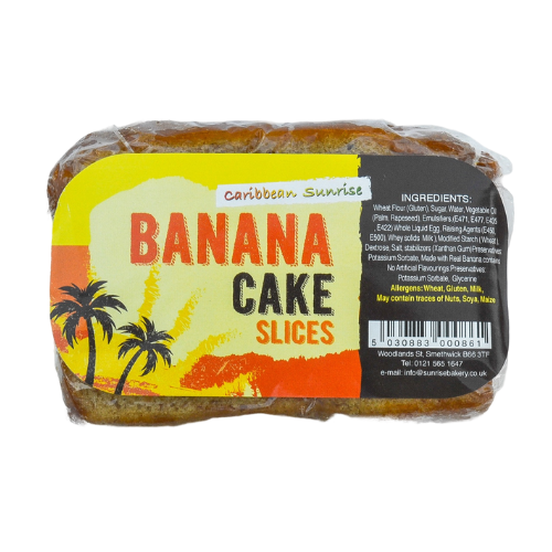 Caribbean Sunrise Banana Cake