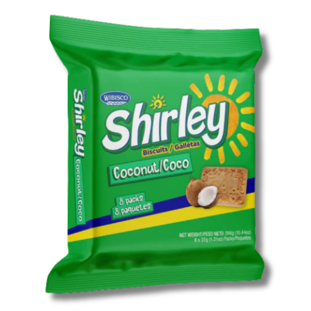 Wibisco Shirley Biscuits Coconut 296g - (8 x 37g)