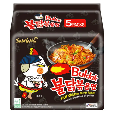 Samyang Buldak Hot Chicken Flavour Ramen - Original 140g (Pack of 5)