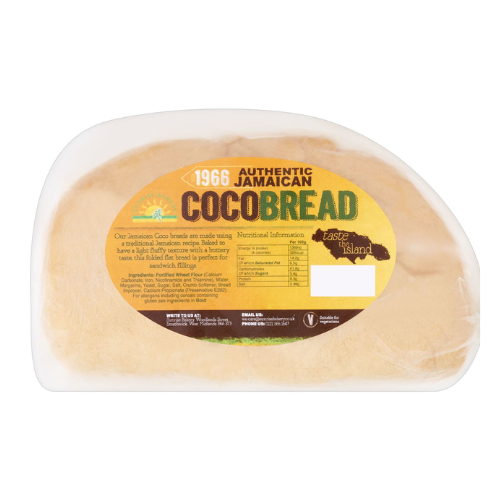 Caribbean Sunrise Coco Bread (Approx 170g)
