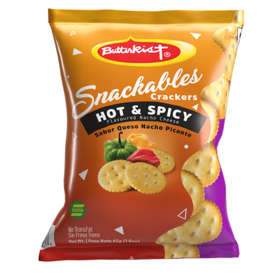 Butterkist Snackables Crackers - Hot & Spicy 45g