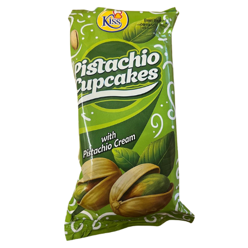 Kiss Cream Filled Cupcakes 60g - Pistachio