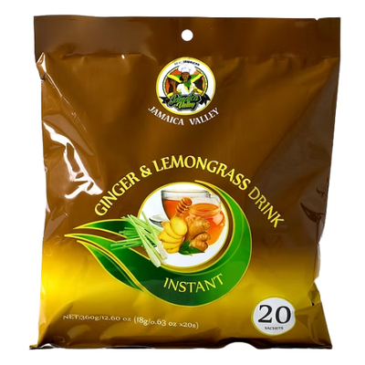 Jamaica Valley Instant Ginger & Lemongrass Tea 360g - 20 Tea Bags