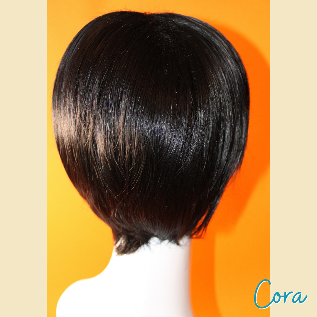 Cora - 8' - Straight Synthetic Wig - Black