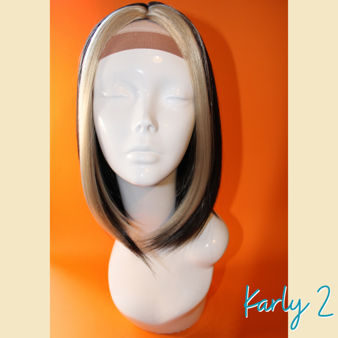 Karly 2, 14', Brown/Blonde Synthetic Wig