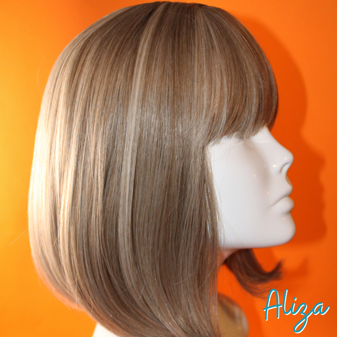 Aliza - 13' Straight Synthetic Wig - Ash Blonde Mix