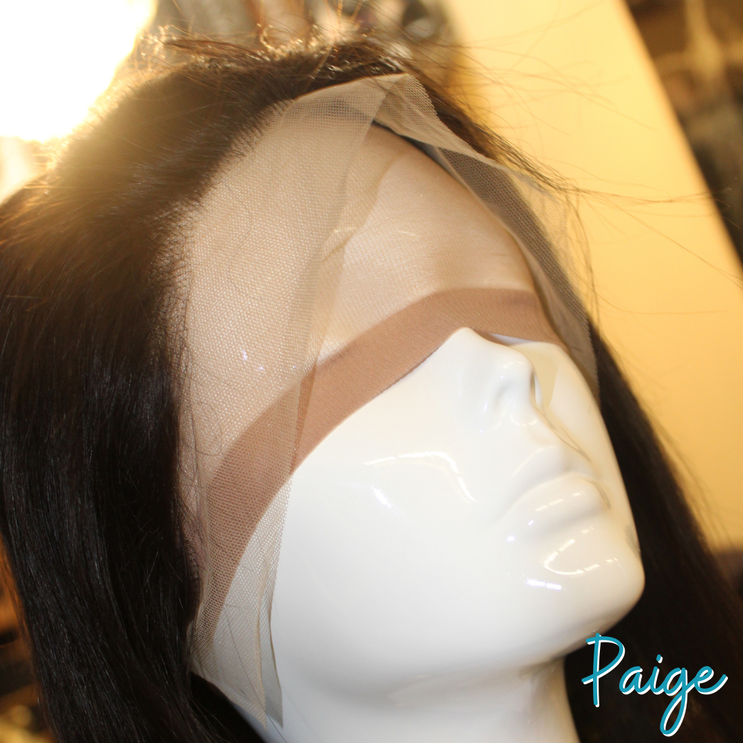 Paige- 12', Straight, Human Hair Wig - Natural