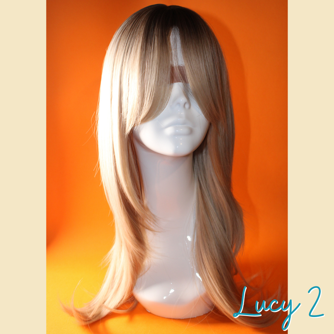 Lucy 2 - 23', Straight Layered, Synthetic Wig - Blonde