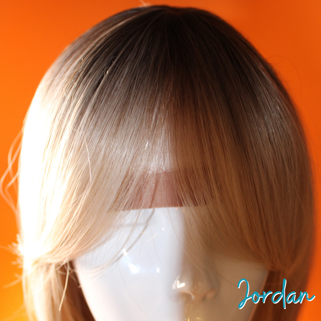 Jordan - 19' Straight Layered Synthetic Wig - Blonde with Brown Roots