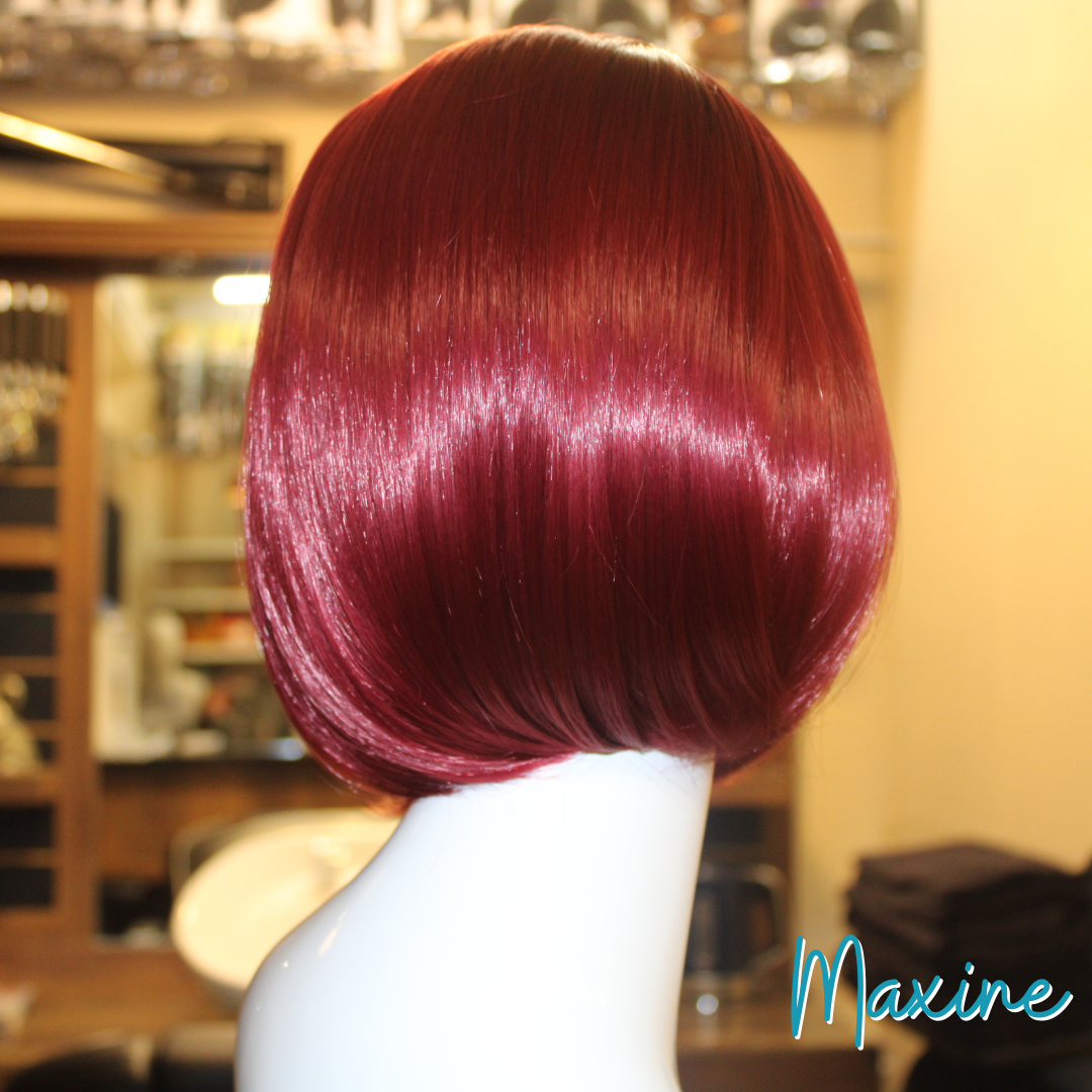 Maxine - 10', Straight, Synthetic Wig - 1B/Red