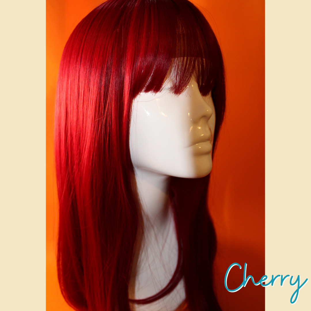 Cherry - 21' Straight Synthetic Wig - Red Wine
