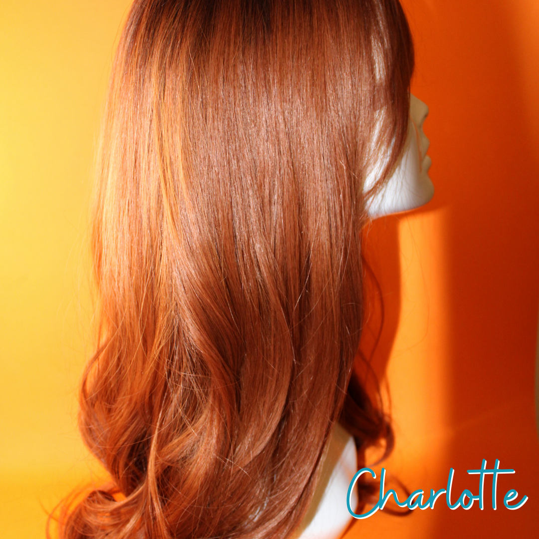 Charlotte - 26' - Loose Wave Synthetic Wig - Orange Brown